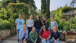 Group of people from Opportunity Green at farm
