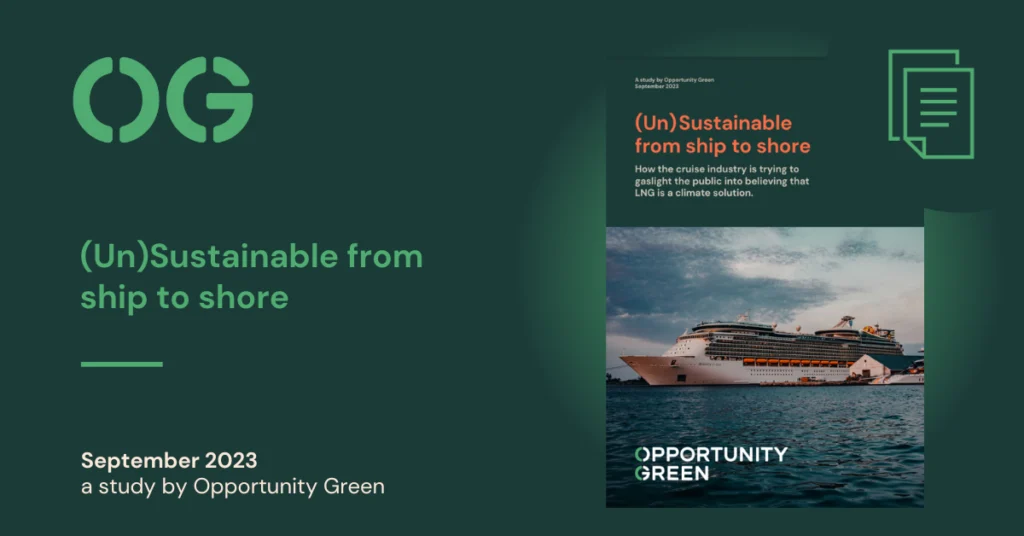 (Un)Sustainable from ship to shore