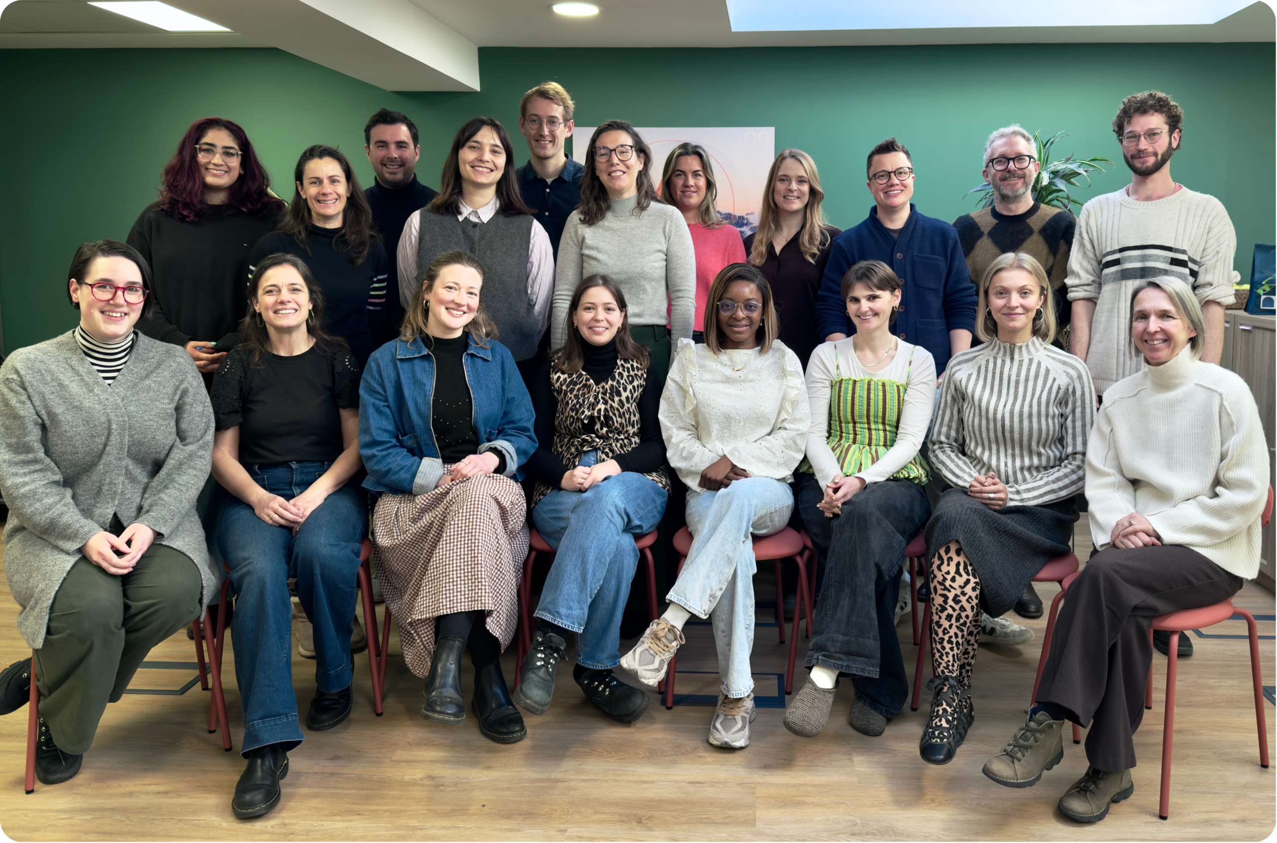 The OG team in two rows