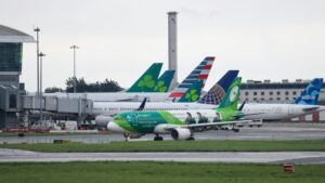 Planes at Dublin airport