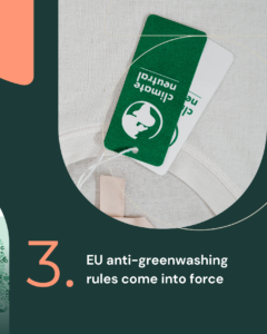 EU anti-greenwashing rules come into force